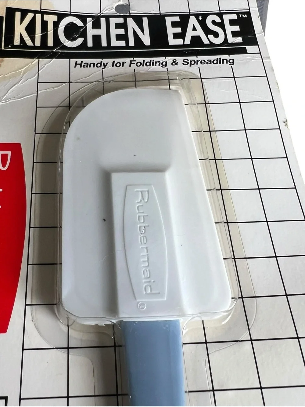 VTG 1989 Rubbermaid Plate Bowl 1904 Spatula Scraper Kitchen Ease NEW USA Made